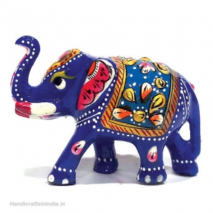 Metal Painted Elephant 2 inch