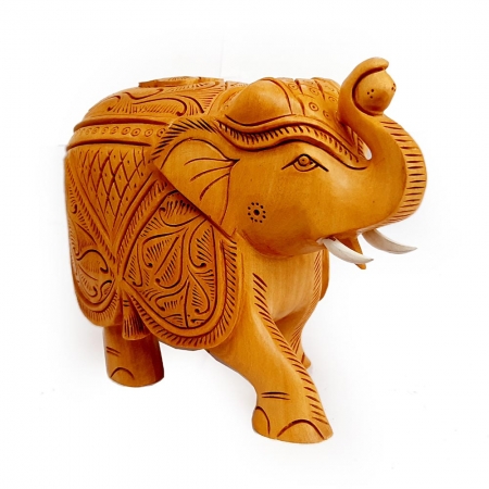 Elegant Hand Carved Elephant
