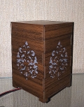 Wooden Engraved Lamp