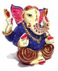 Metal Enamel Painted Ganesh 