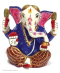 Metal Enamel Painted Modern Ganesh