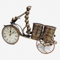 Elegant Cycle Clock & Pen Holder 