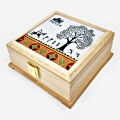 Warli Art Wooden Box