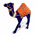 Metal Painted Camel Statue 6 inch