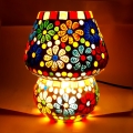 Mosaic Night Lamp - 18cm Height 