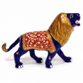 Metal Lion Painted 6 Inch Length