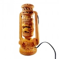 Wooden Carved Lantern Lamp ( 20cm Height)