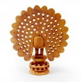 Wooden Jali Peacock 5 Inch Height 