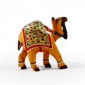 Wooden Gold Painted Camel