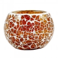 Crackle Mosaic Candle Holder - Pack of 2pc