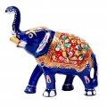 Metal Painted Elephant