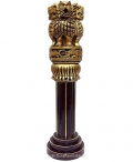 Wooden Painted Ashoka Pillar
