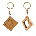 Wooden Mirror Keychain -Pack of 12pc