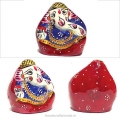Metal Painted Coconut Ganesh 1.5 inch (Pack of 2pc)