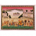 Mughal Procession Painting