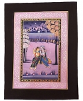 Radha Krishna Painting On Silk 14" x10" 
