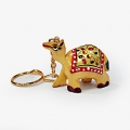 Wooden Painted Camel Keychain - Pack of 12pc