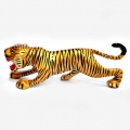Metal Tiger Painted 6 Inch Length