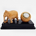 Table Top Clock with Elephant