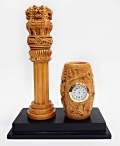 Ashok Stambh Big with Clock Pen Holder