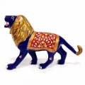 Metal Lion Painted 6 Inch Length