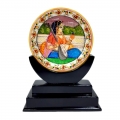 Marble Lady Portrait Painted Plate ( Small ) 
