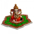 Pretty Ganesh idol on lotus 
