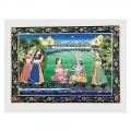 Radha Krishna Miniature Art Painting