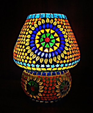 Vibrant Mosaic Lamp - Big