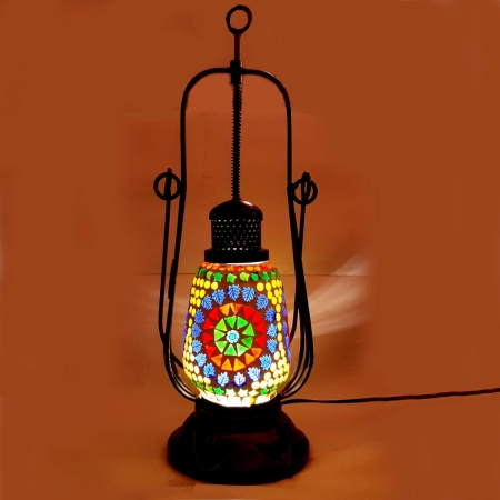 Colorful Mosaic Lantern Lamp