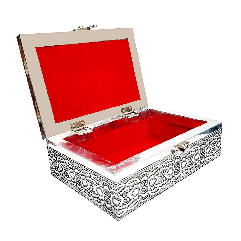 Silver Oxidised Dry Fruit Box (Product Code 2921) at Rs 270.00