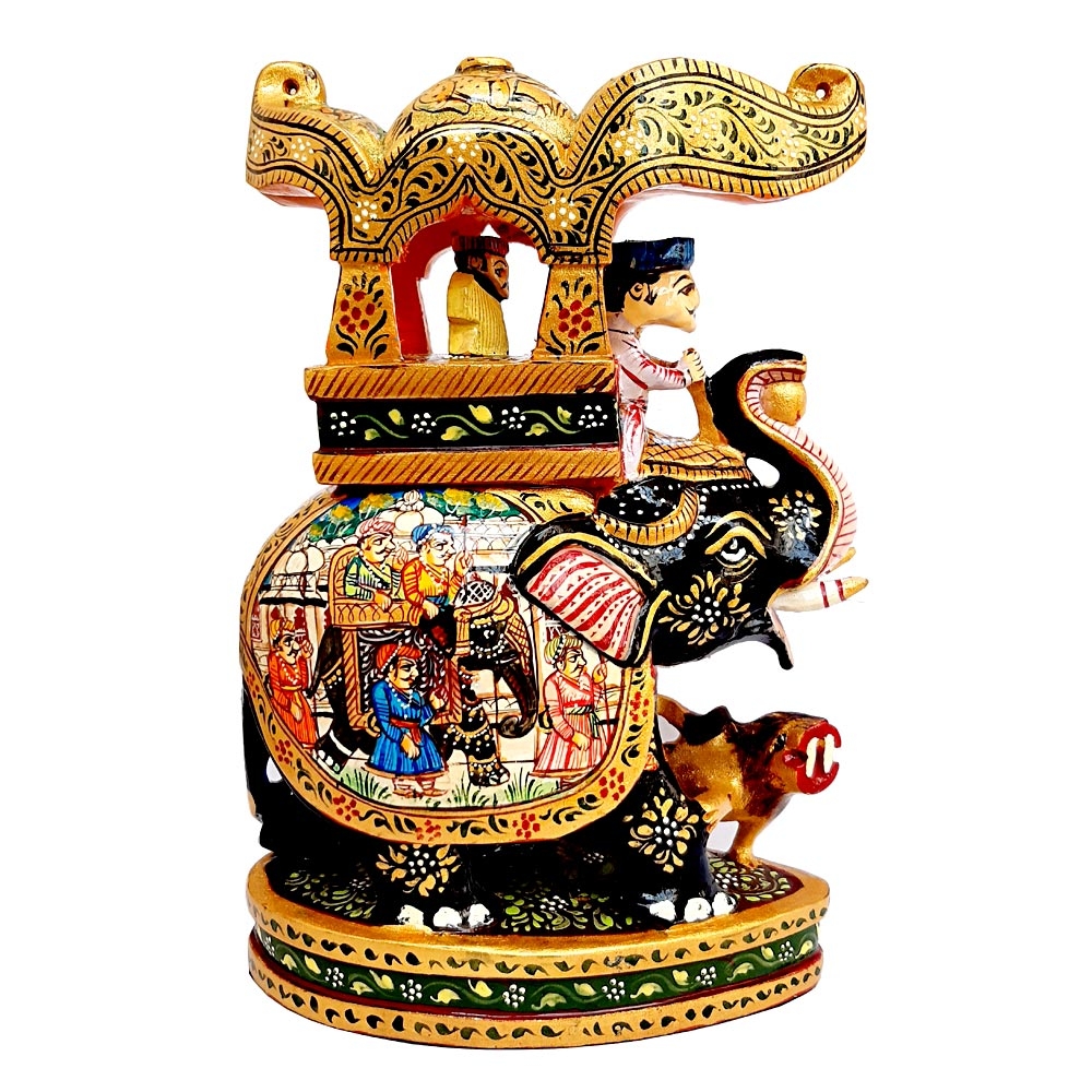 Royal Miniature Painted Elephant Statue (Product Code 3260) at Rs 2700.00