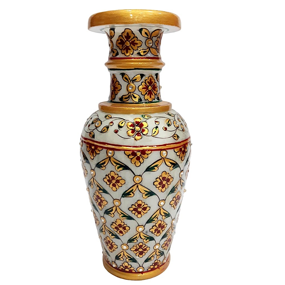 Flower Vase Elephant Design Wooden Handcrafted Antique Flower Pot Home Decor