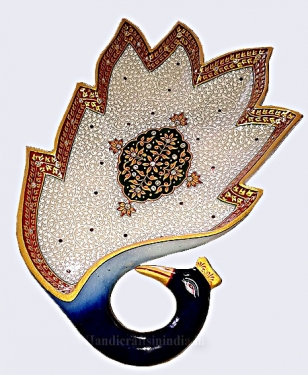Marble Fruit Bowl Decorative 