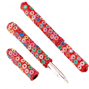 Lac Floral Design Pen - Pack of 10pc