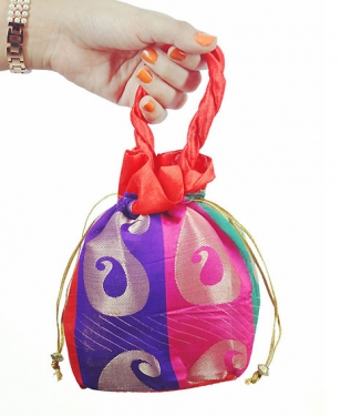 Colorful Brocade Potli Bag