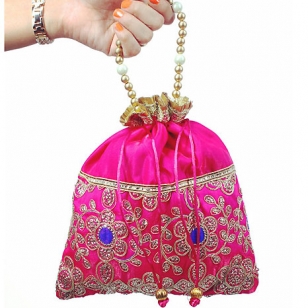 Zari Work Potli Bag