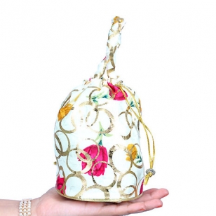 White Potli Bag