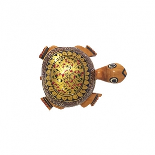 Wooden Painted Tortoise 