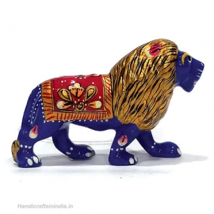 Metal Lion Painted 3 Inch Length