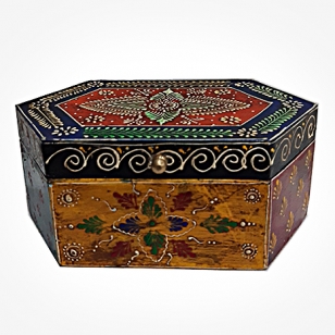 Elegant Wooden Painted Box