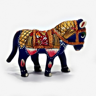 Meenakari horse statue 2 Inch Height