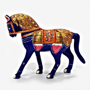 Meenakari horse statue 4 Inch Height