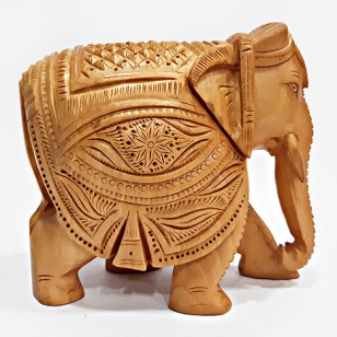 Wooden Elephant Carved 