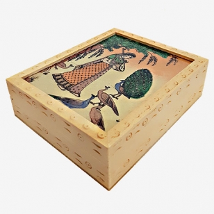 Wooden Carving Box 5x4 