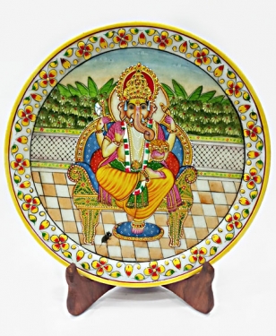 Marble Ganesh God Painting 