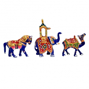 Meenakari Animal Procession in Indian Culture 