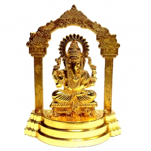 Metal Gold Plated Ganesha 