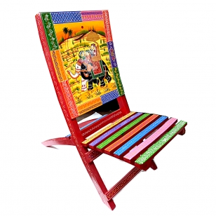 Rajasthani Wooden Folding Chair 