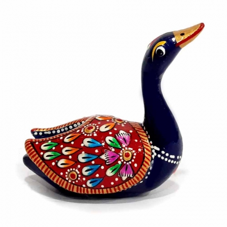 Metal Meenakari Painted Duck